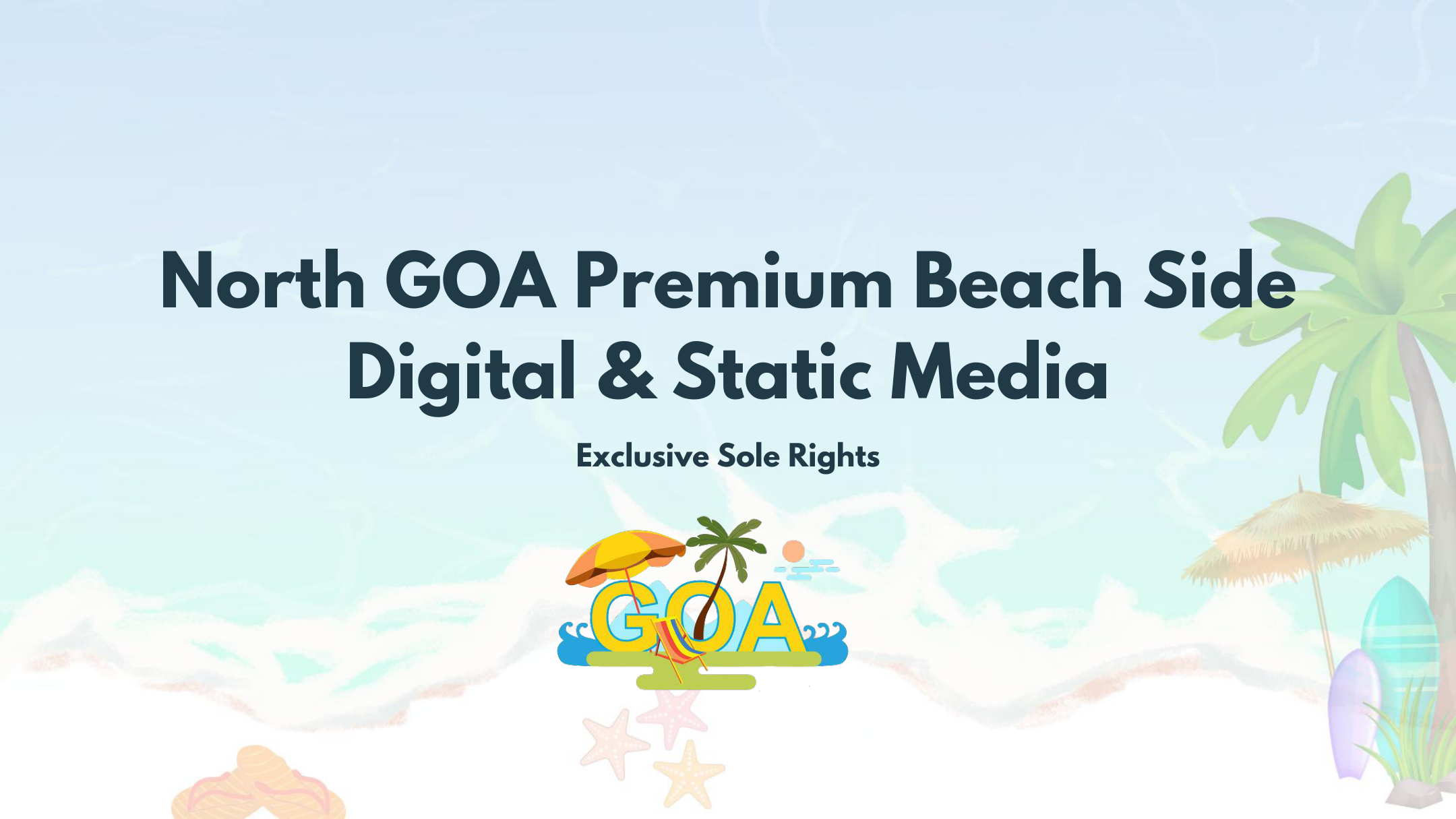 Vaibhav Handigol brochure cover and premium beachside media identity