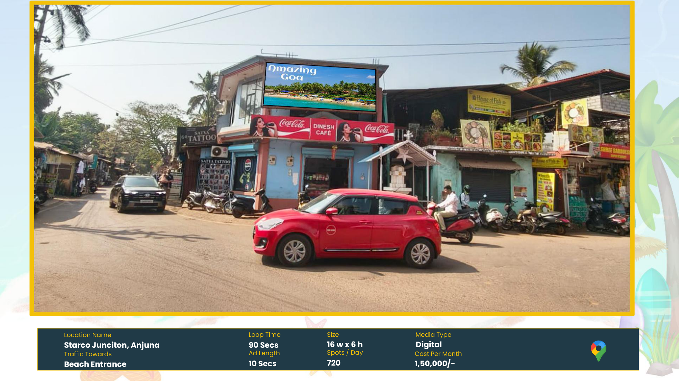 Anjuna digital media site in North Goa
